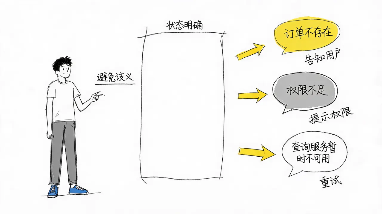 返回状态码的明确性设计