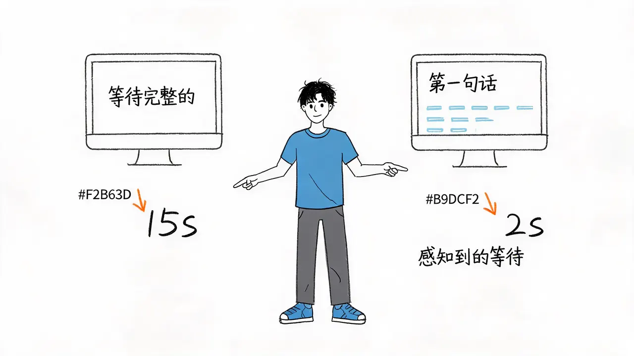 流式与非流式体验对比