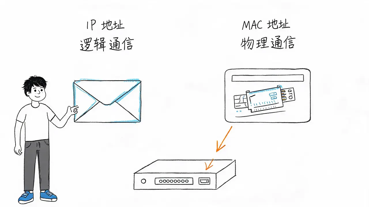 IP 与 MAC 地址职责对比