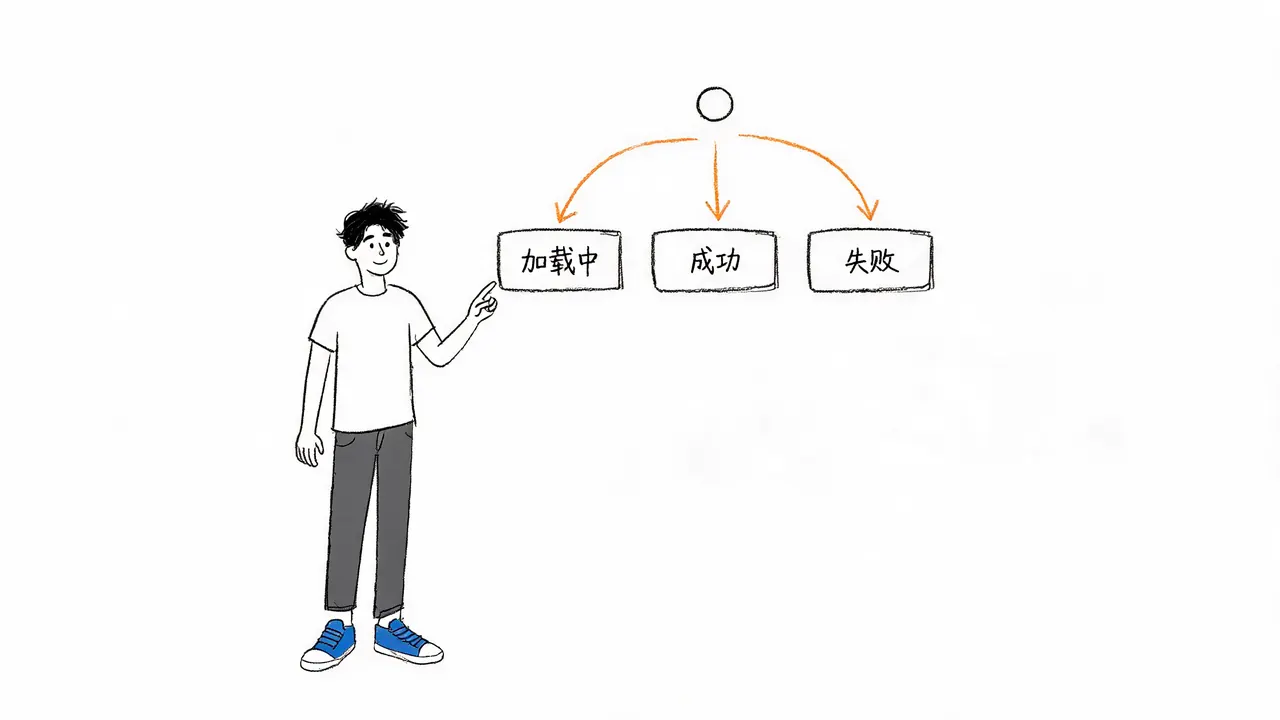 异步请求的三种状态