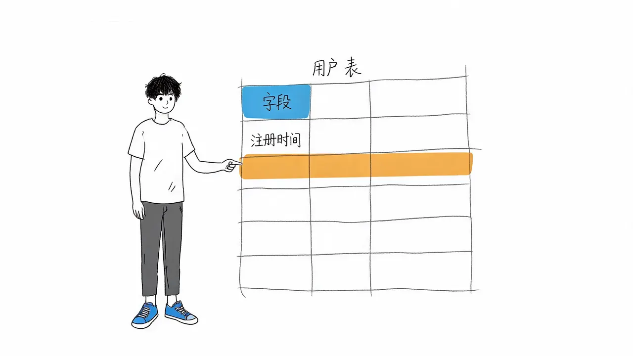 数据库表结构：行与字段