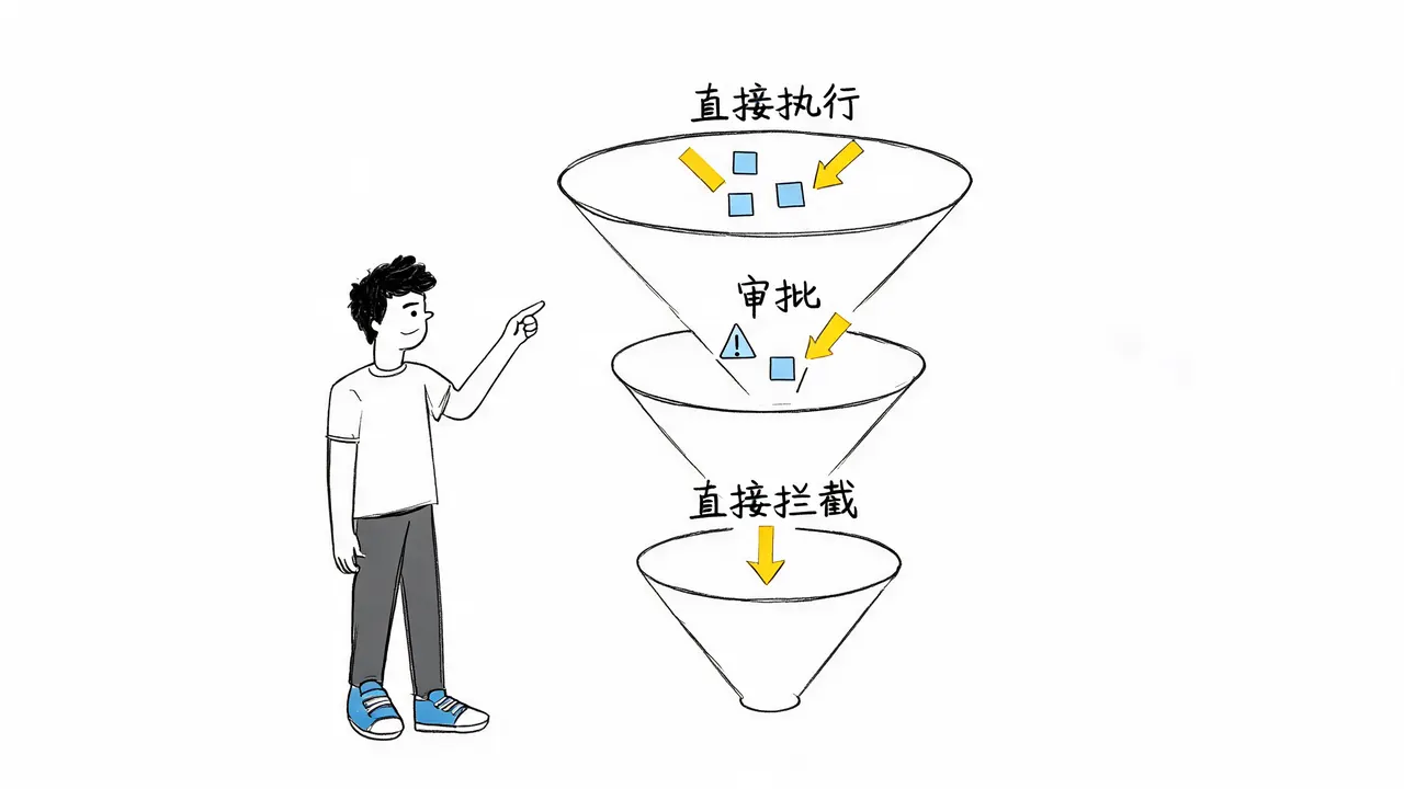 危险命令的分级控制机制