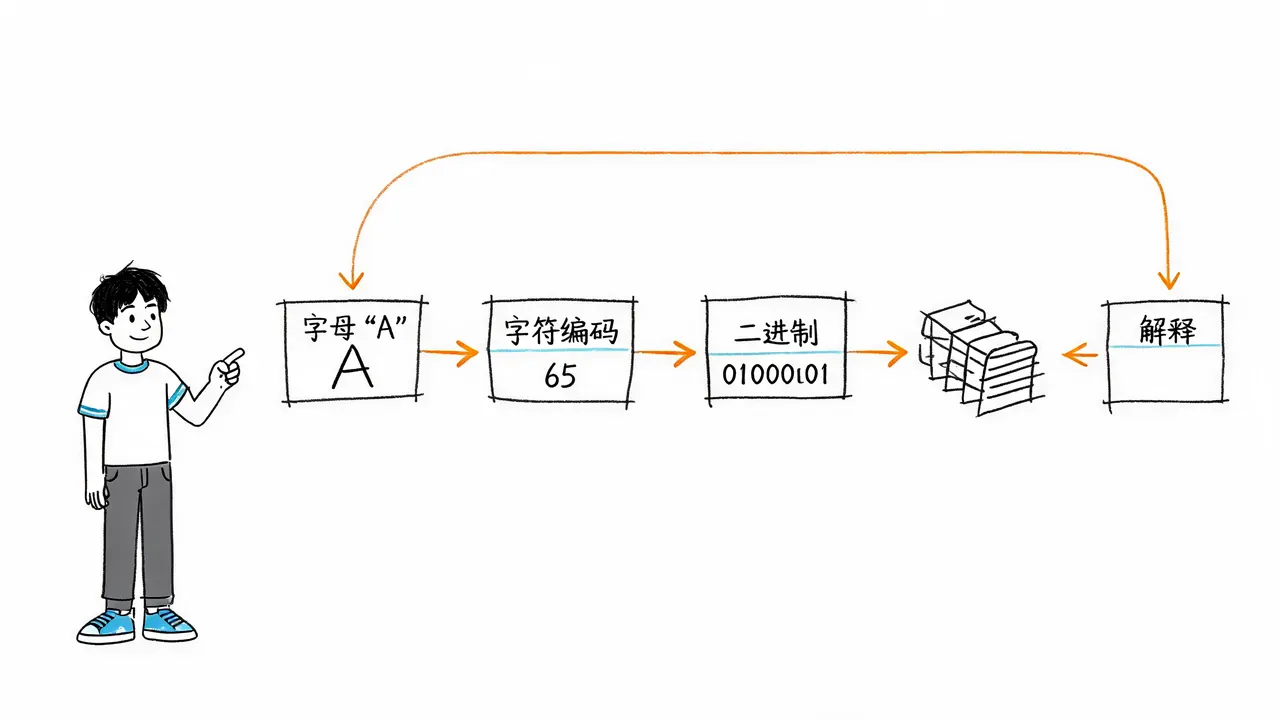 文本编码:从字符到二进制
