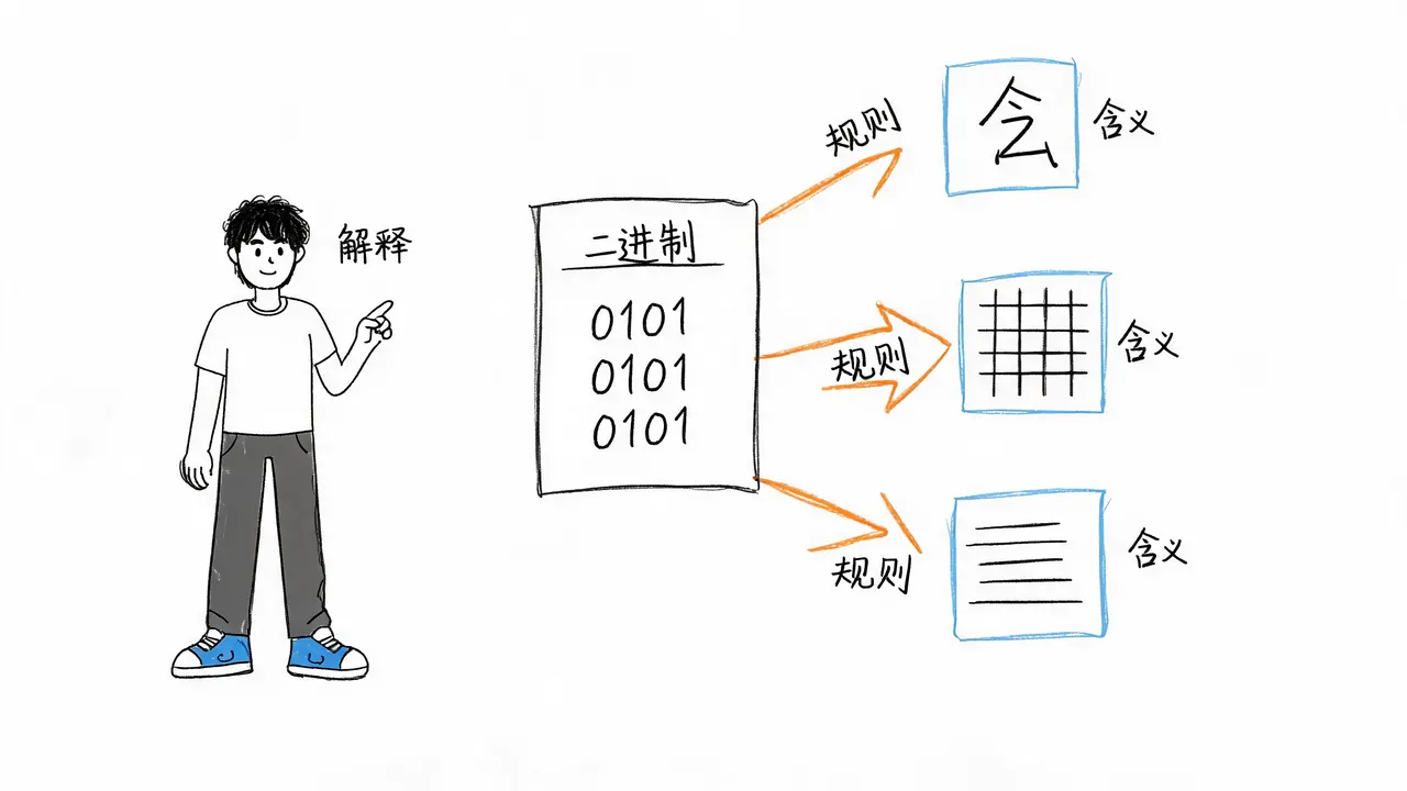 数据的多义性:规则决定含义