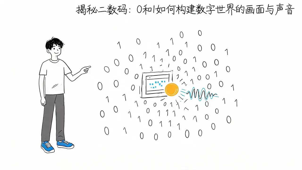 揭秘二进制：0和1如何构建数字世界的画面与声音