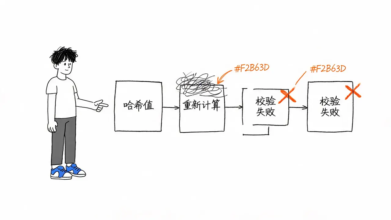 区块哈希链接与防篡改机制
