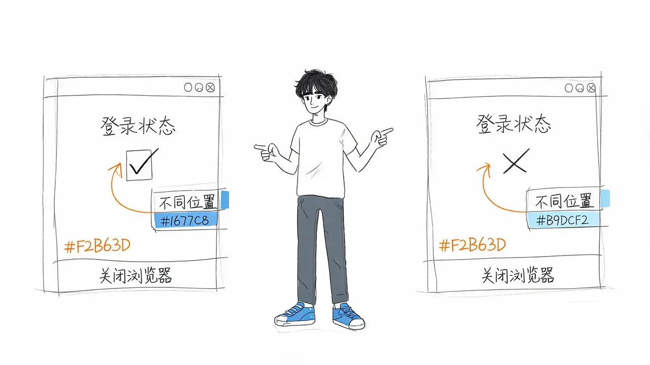 不同网站登录状态差异的原因
