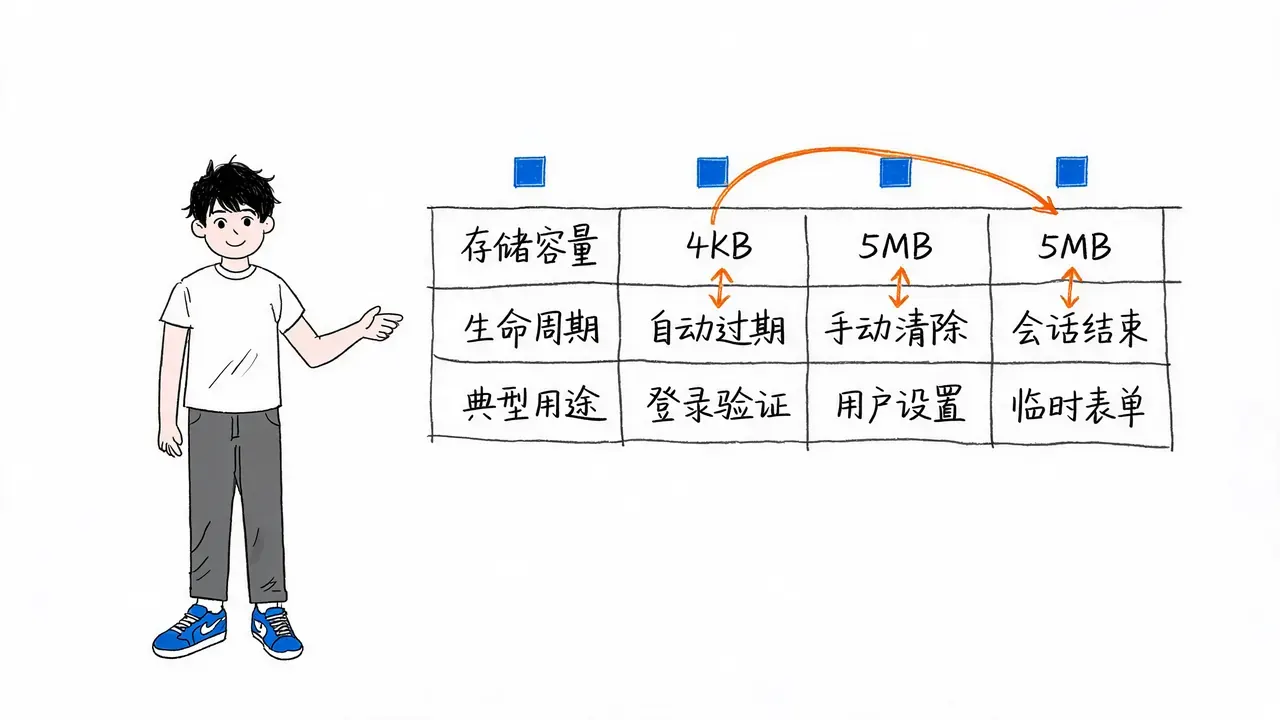 三种存储机制核心特性对比