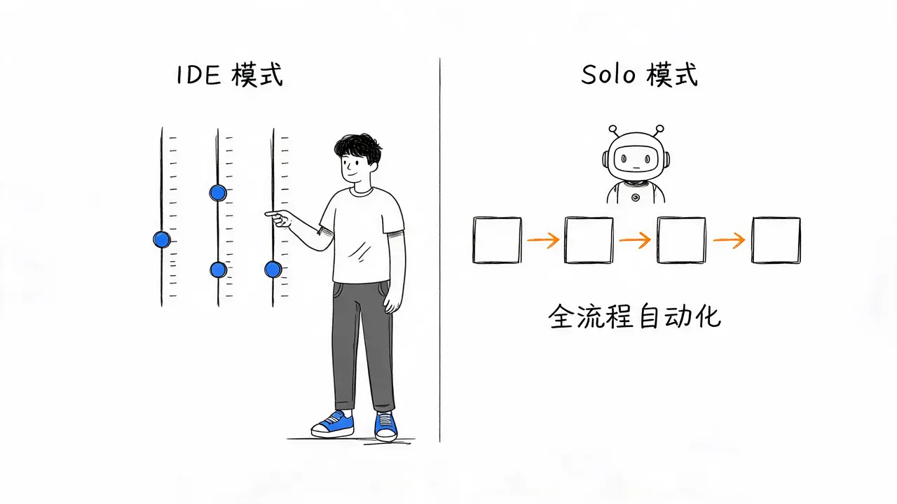 IDE vs Solo Mode Comparison