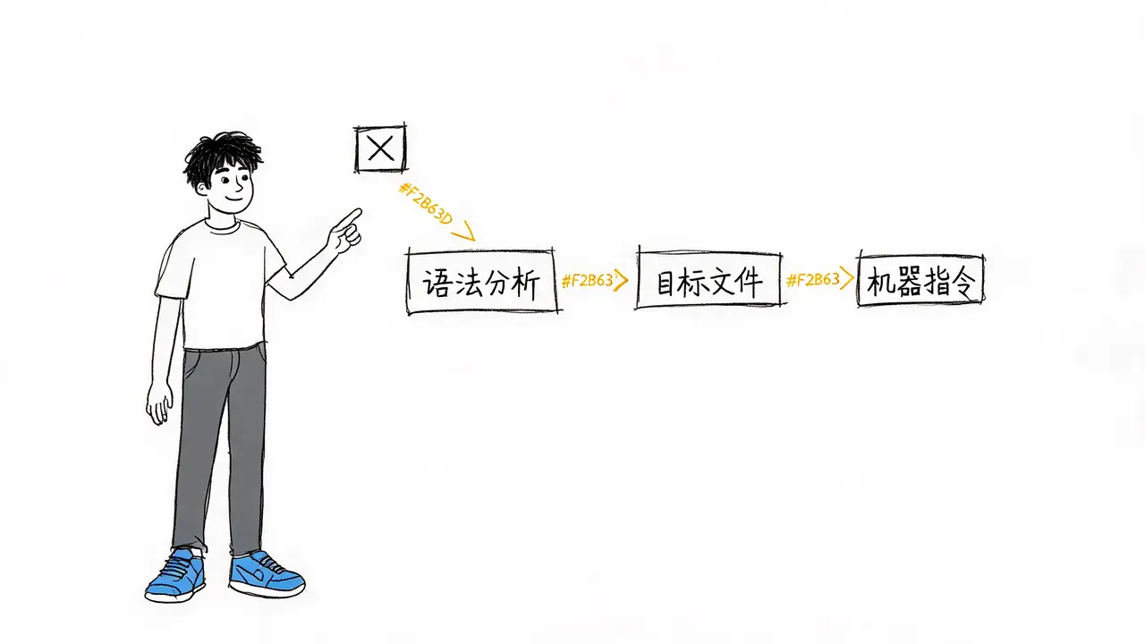 编译阶段:语法检查与目标文件生成