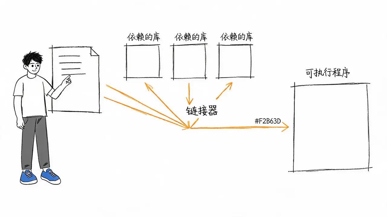 链接阶段:库拼接与可执行文件生成