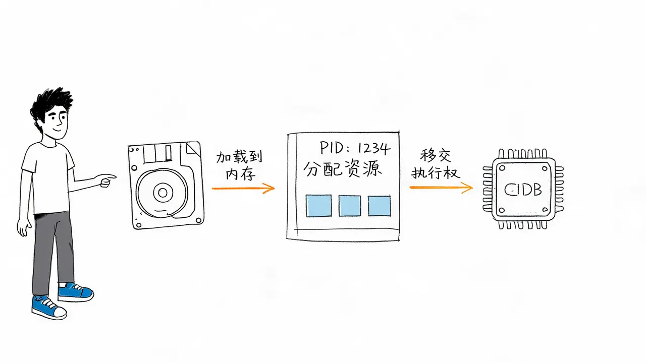 运行阶段:操作系统加载与资源分配