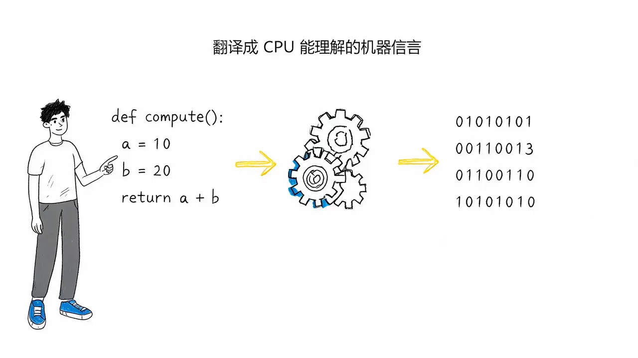 代码是如何运行起来的？编译、链接与执行全过程解析
