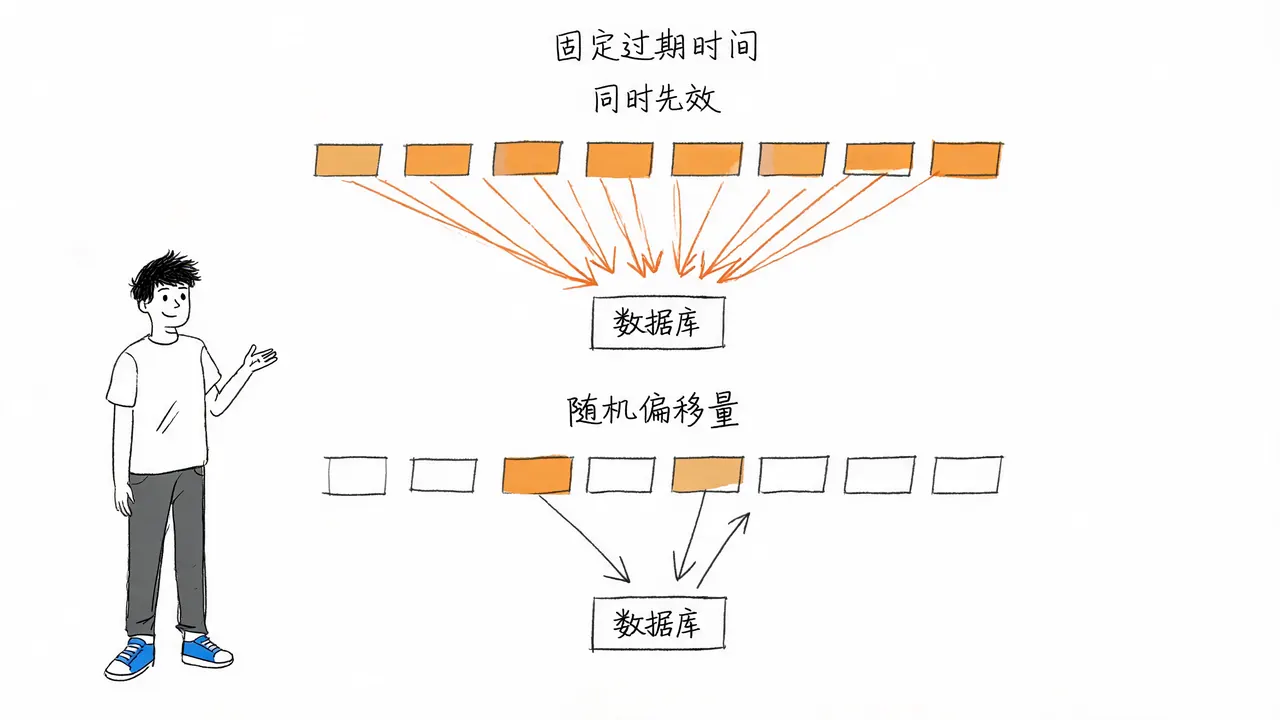 缓存雪崩成因与随机过期