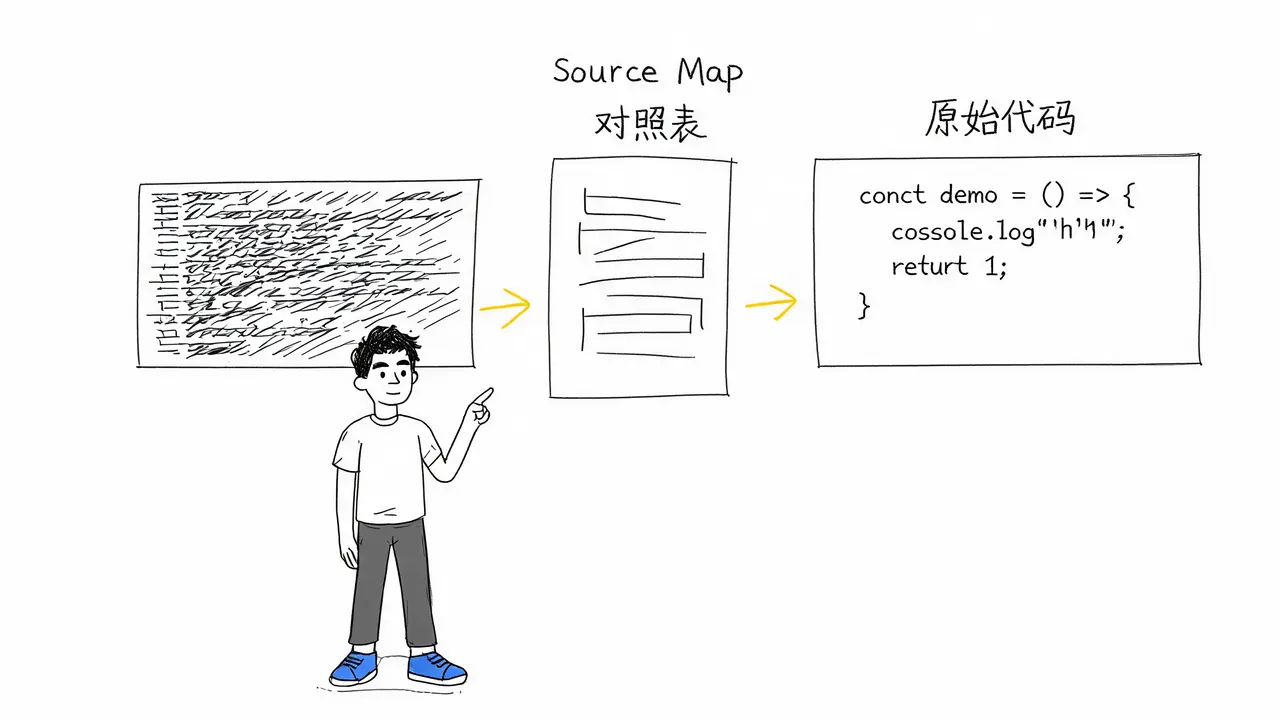 Source Map 技术原理:混淆代码与原始源码的映射