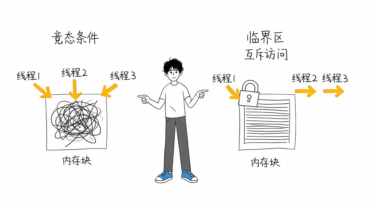 竞态条件与临界区保护