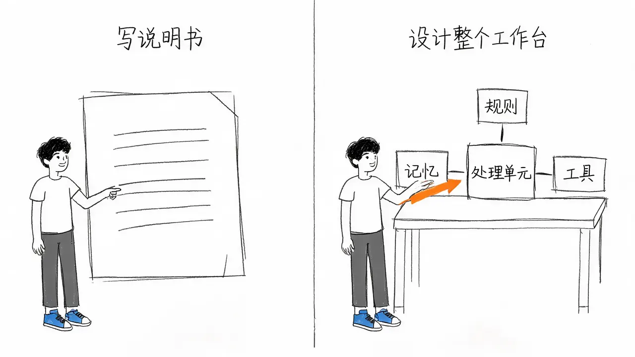 提示词工程与上下文工程的本质对比