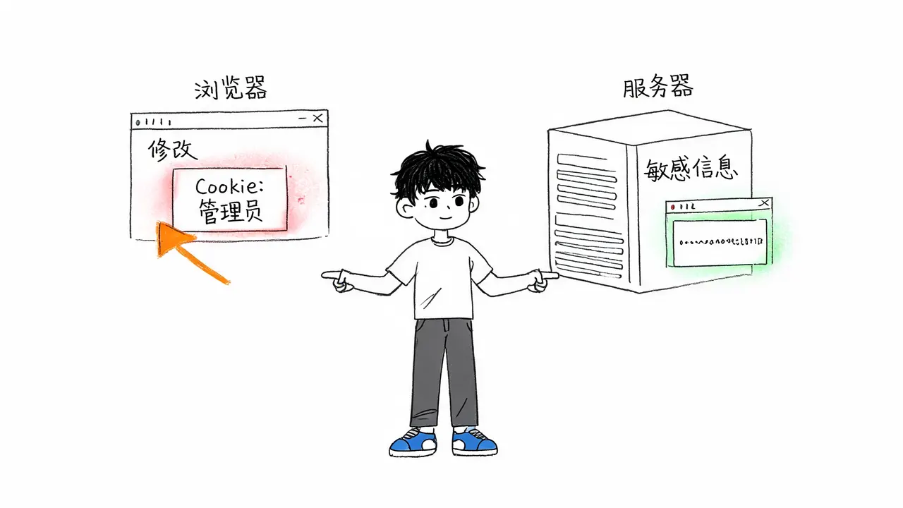 安全性对比:明文风险 vs 服务端保护