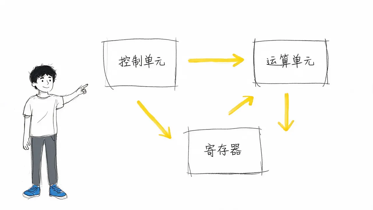 CPU内部三大核心模块