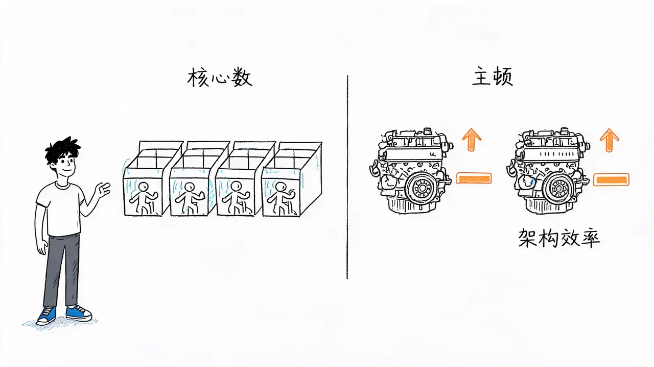 CPU性能指标:核心数与频率