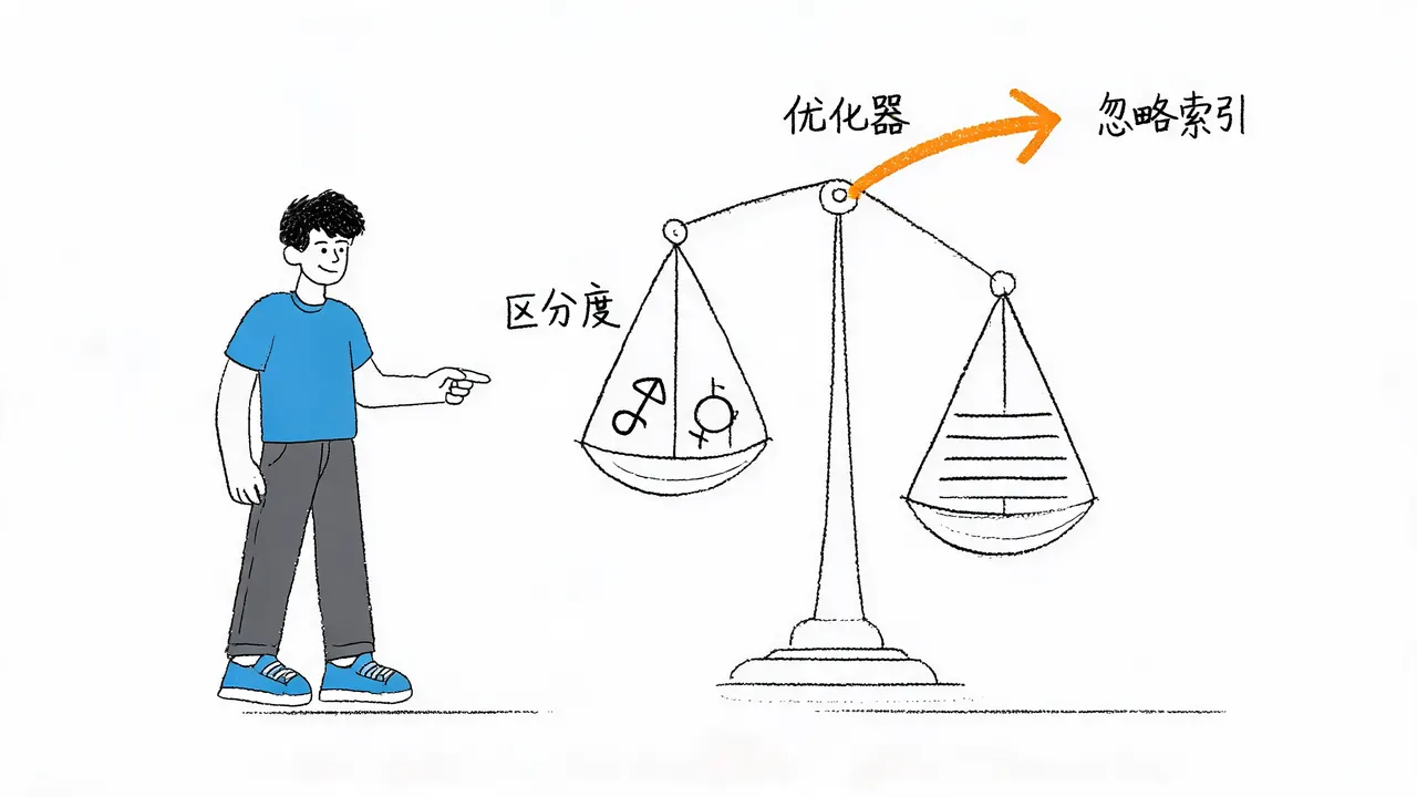 低区分度字段索引无效