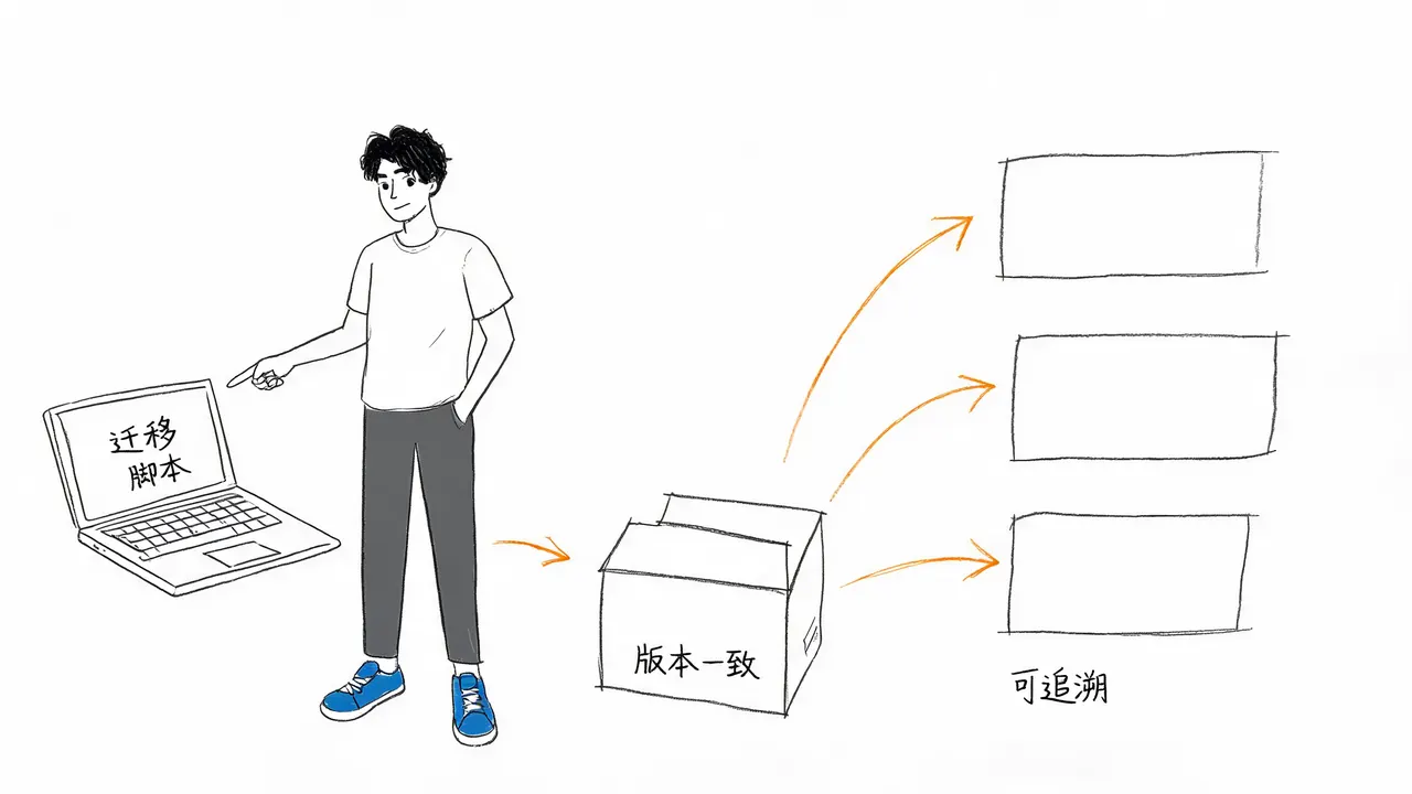 迁移脚本的工作流