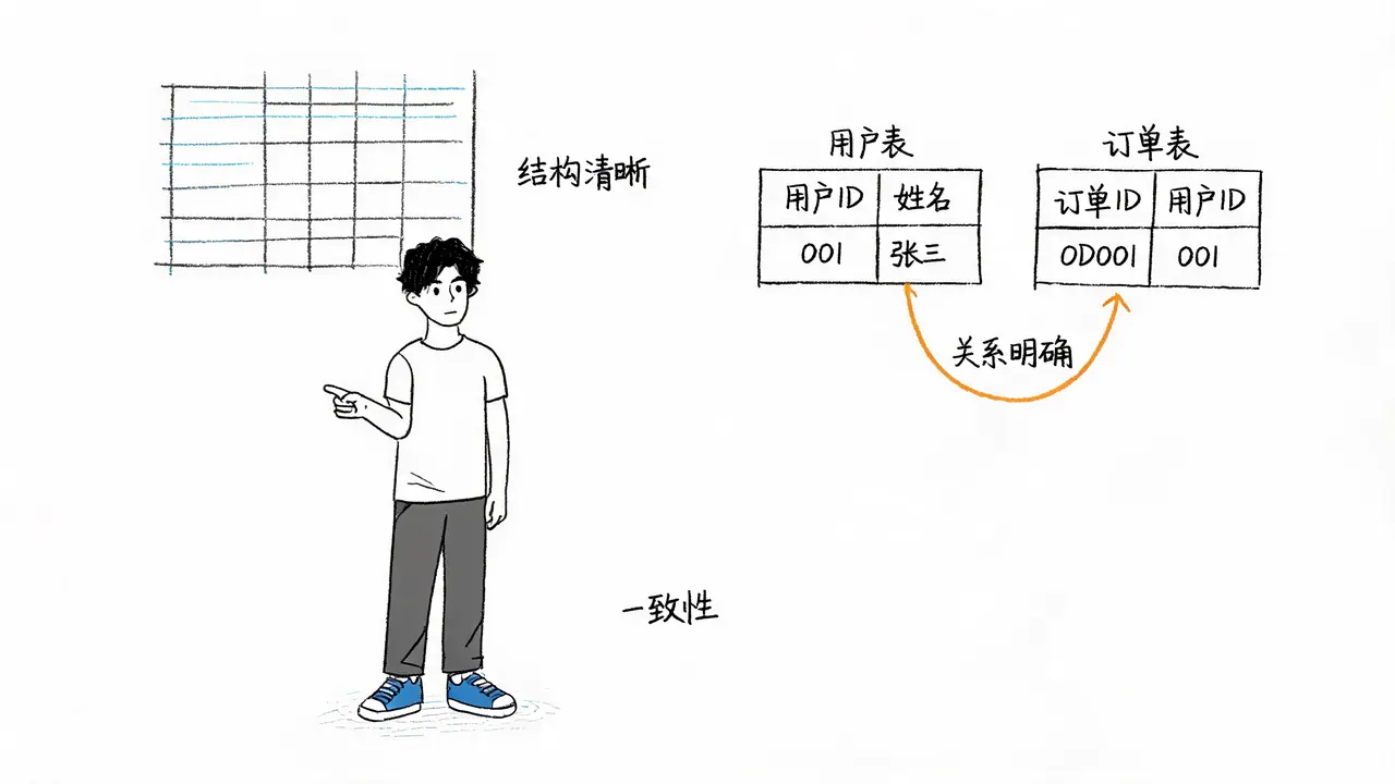 关系型数据库的结构化特性