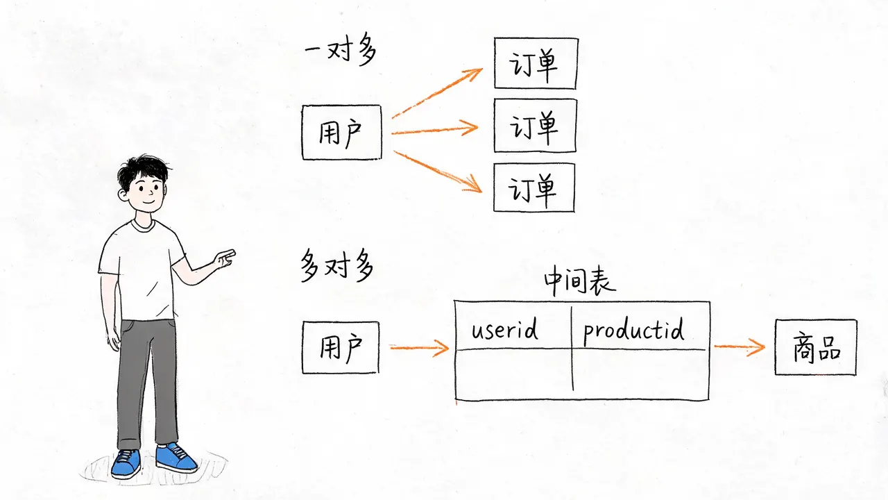 一对多与多对多关系模型