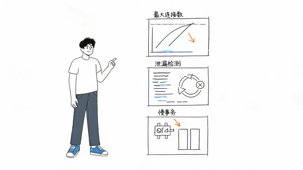 连接池配置核查的三大关键维度