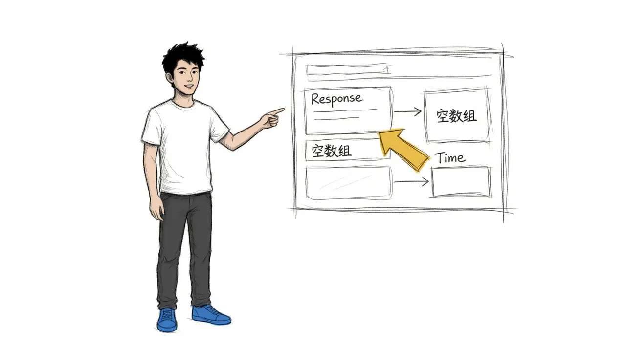 查看响应内容与耗时