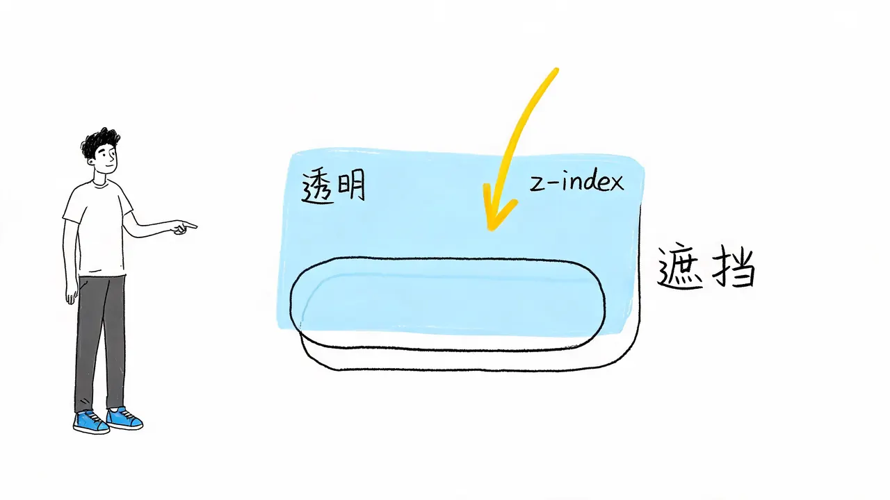 元素遮挡问题