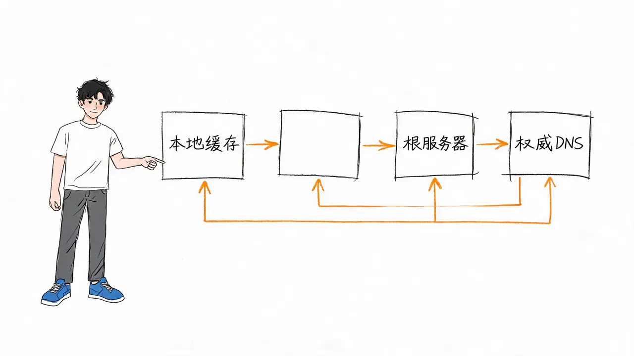 DNS四层查询逻辑流程