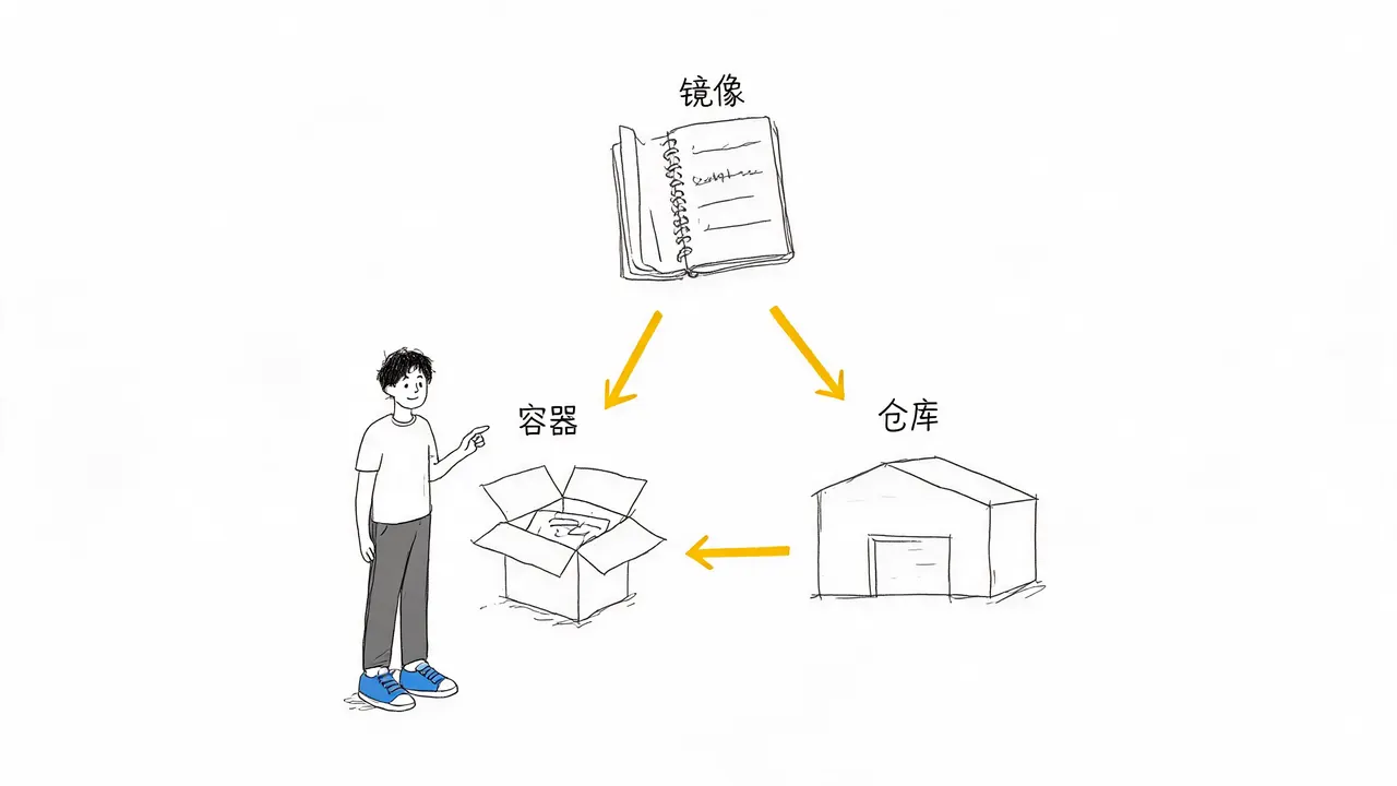 镜像容器仓库关系