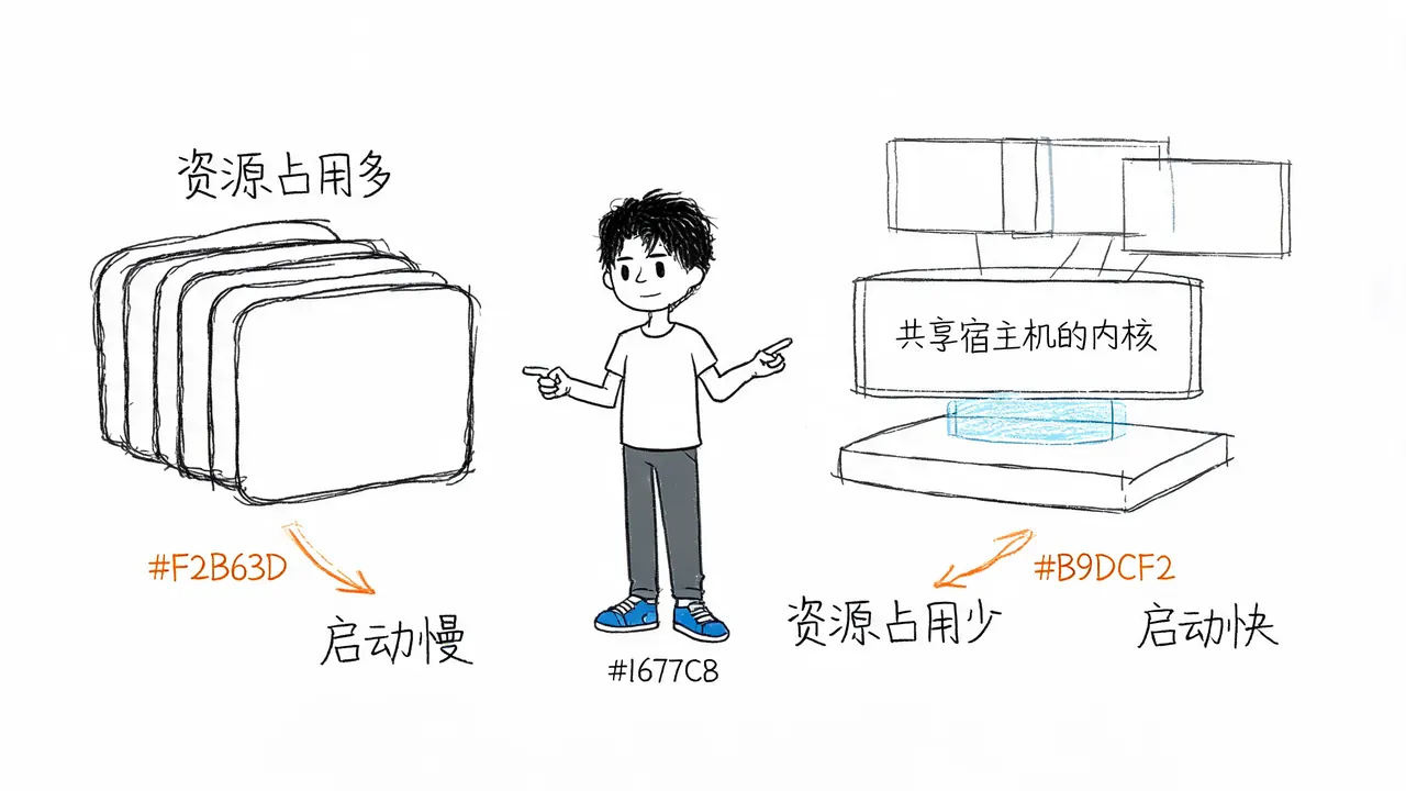 虚拟机与容器对比