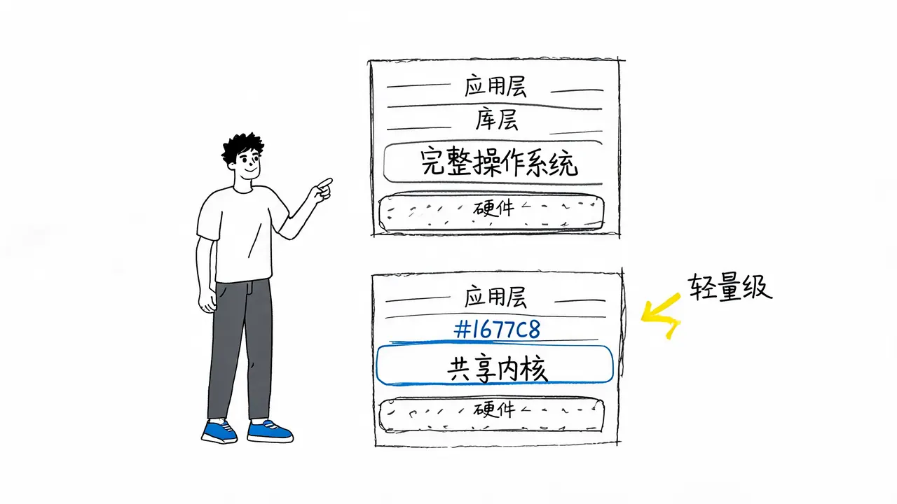 容器轻量级特性对比虚拟机