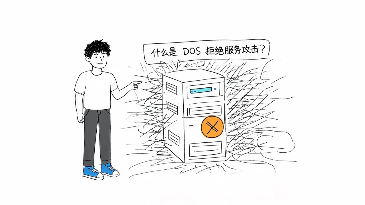 三分钟讲清楚：什么是 DOS 拒绝服务攻击？