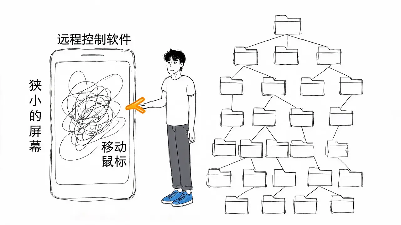 传统远程控制的低效体验