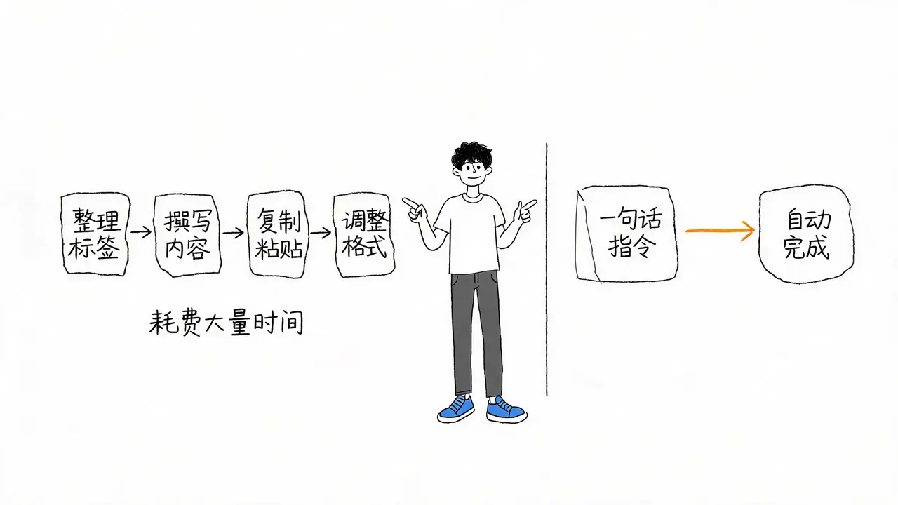 传统运营与 AI 自动化的效率对比