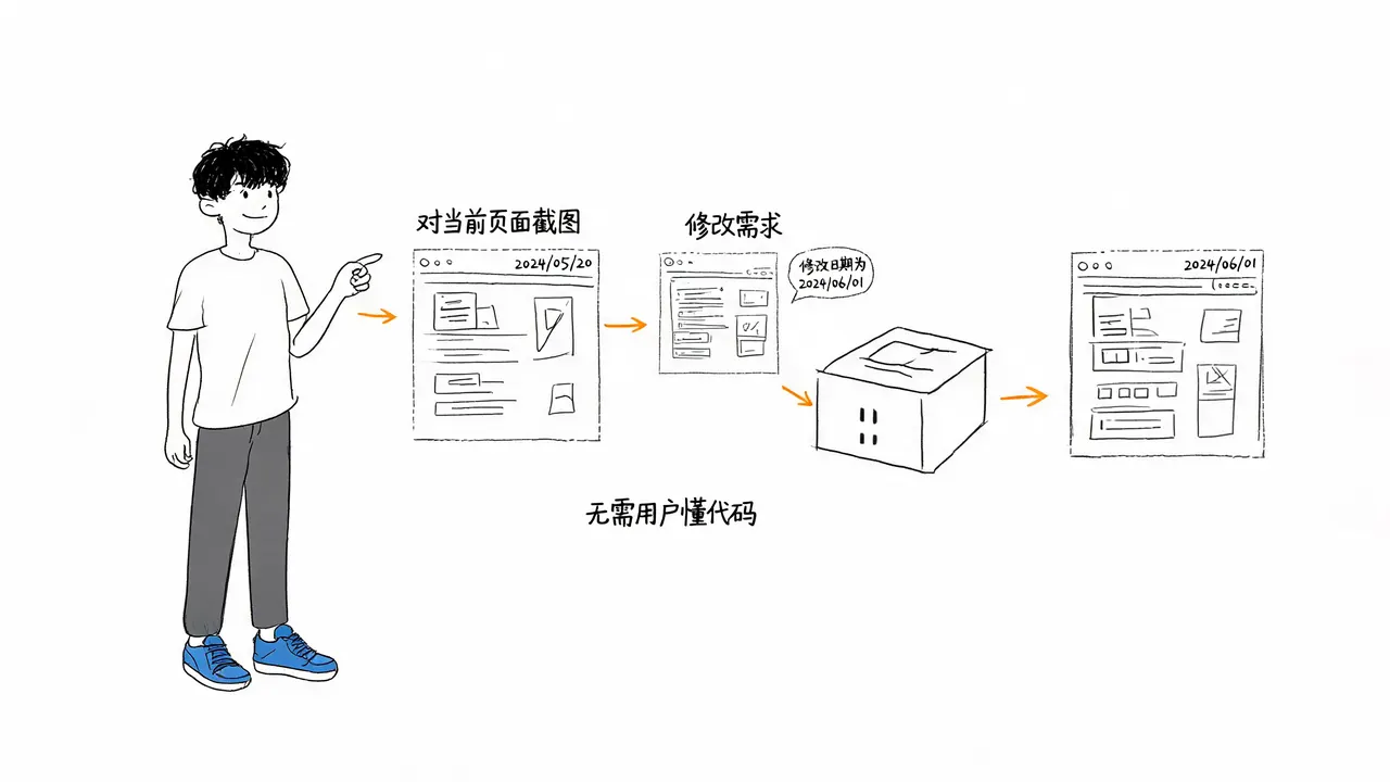 截图即改的后期微调机制
