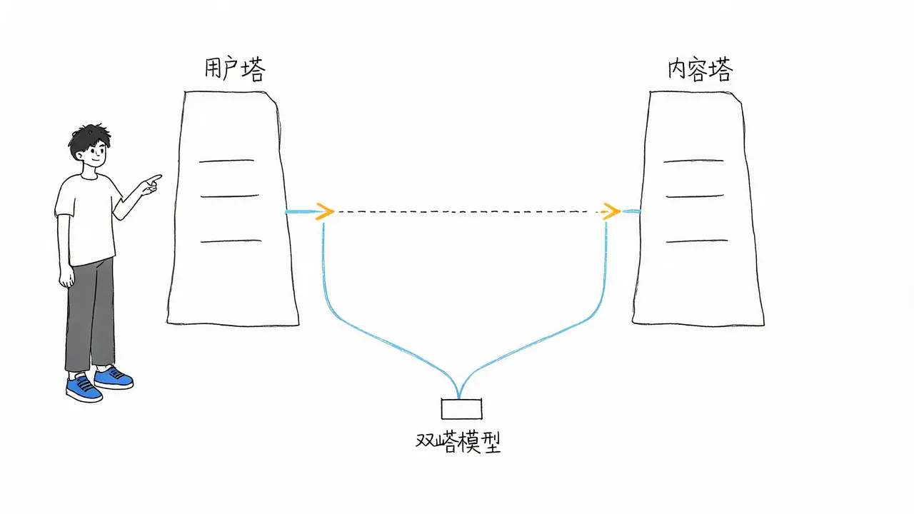 双塔模型特征提取与匹配