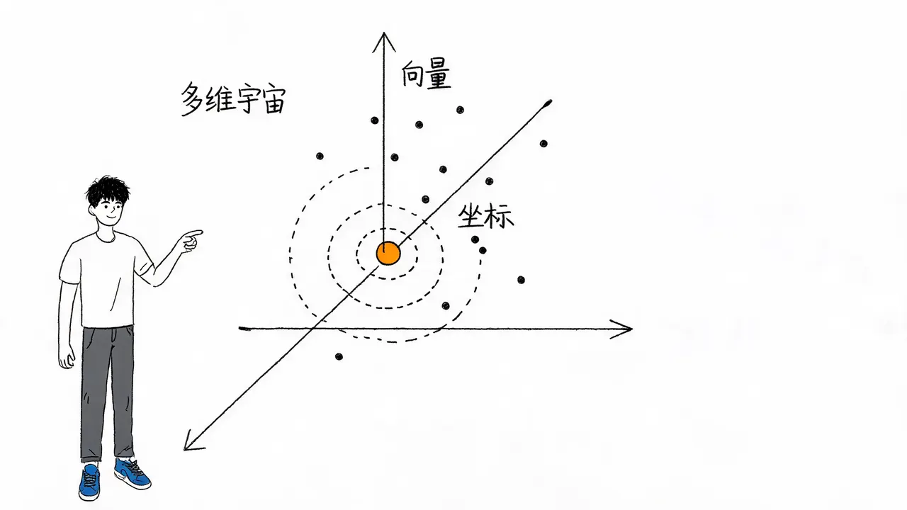 向量作为多维宇宙中的坐标