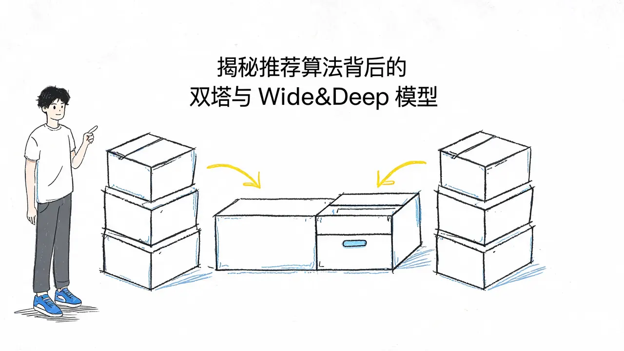 抖音不靠偷听：揭秘推荐算法背后的双塔与 Wide&Deep 模型