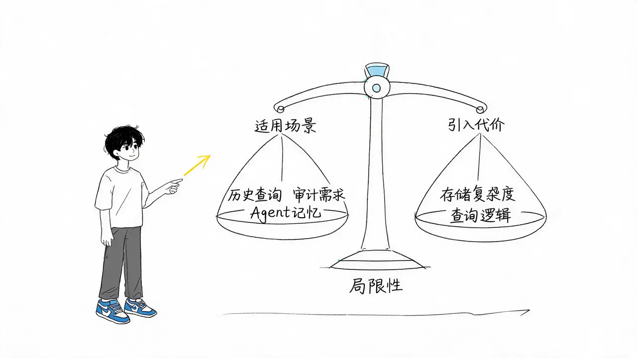 双时间模型的适用场景与代价