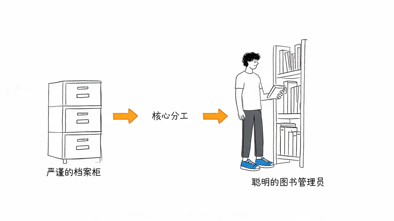 本质定位:档案柜 vs 图书管理员