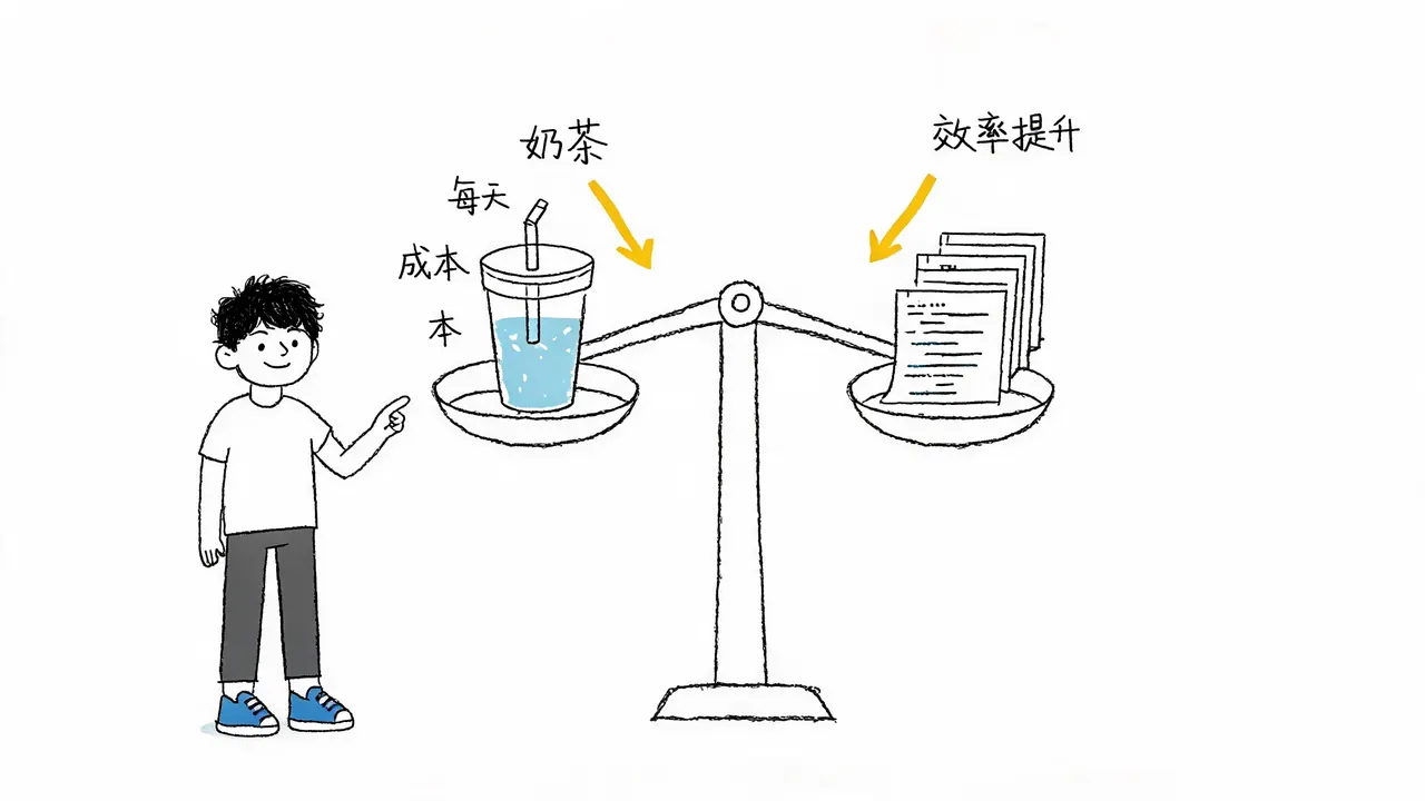 极致性价比:奶茶钱换效率