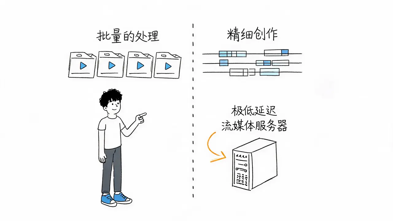 FFmpeg的能力边界:批量处理 vs 精细创作