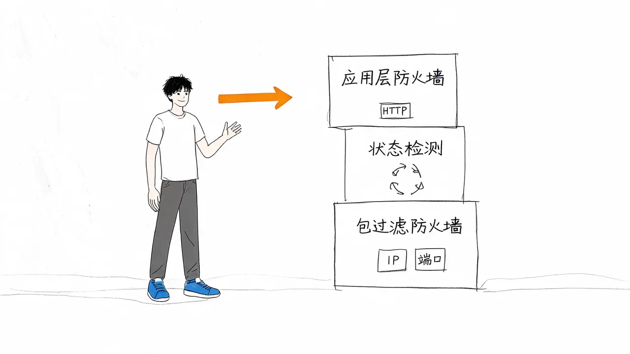 常见防火墙类型的层级对比