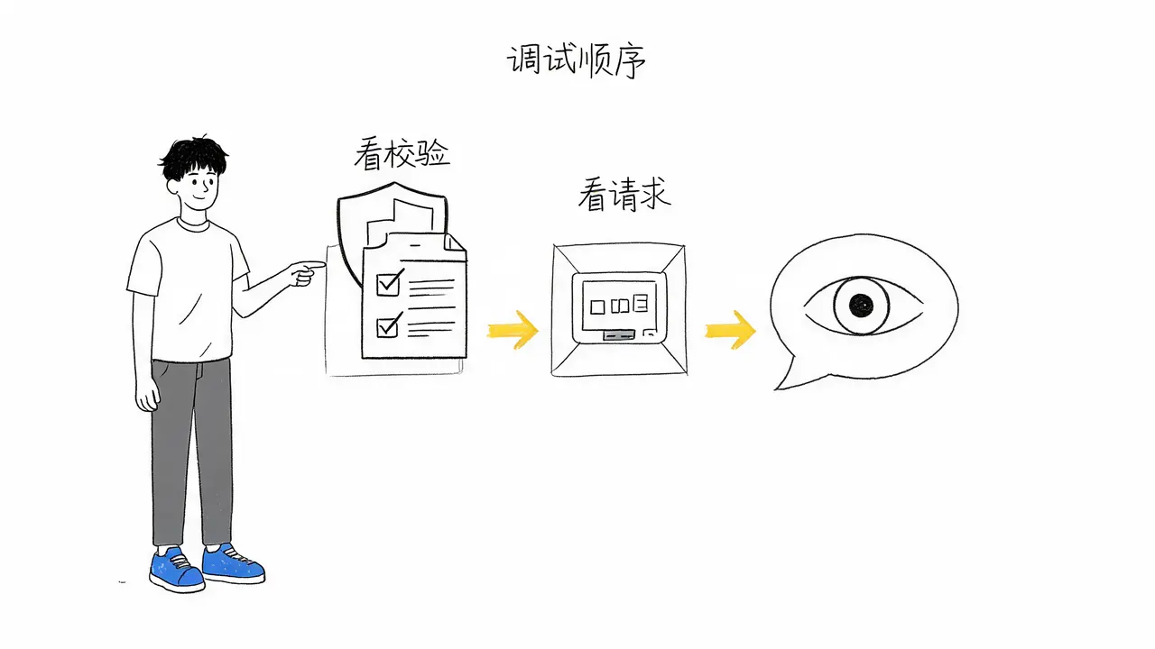 标准三步调试法