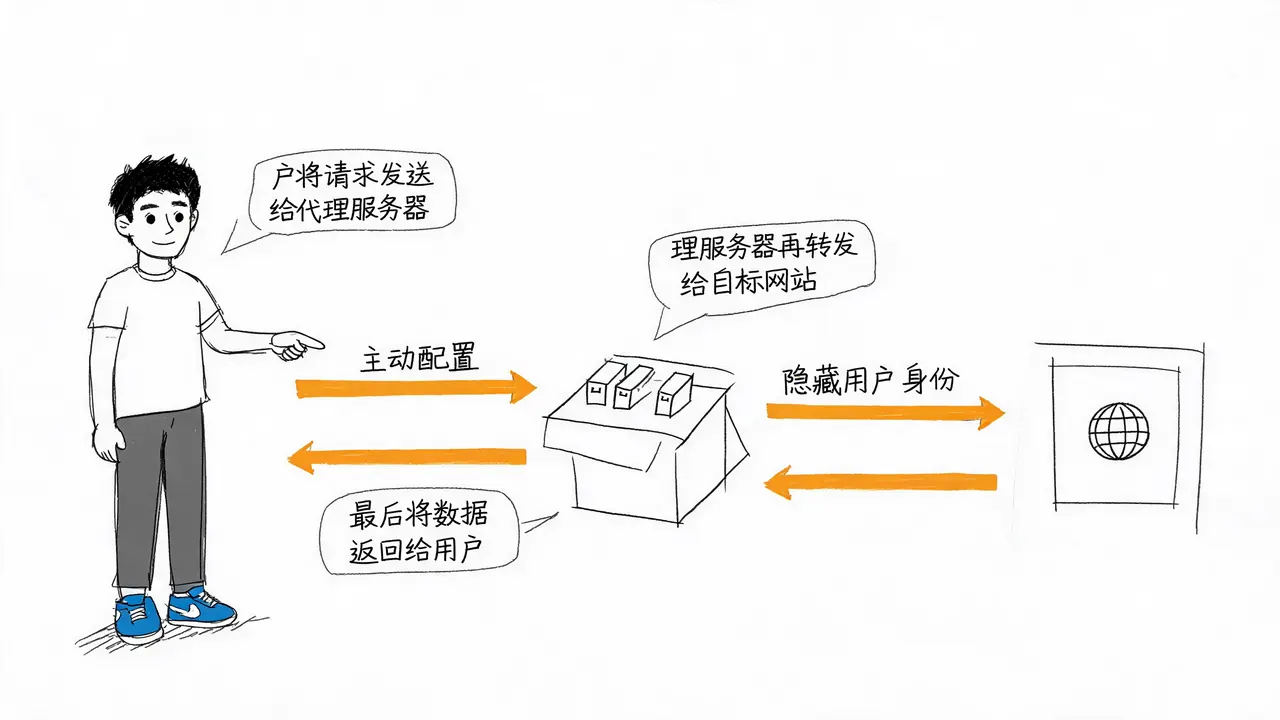 正向代理的工作流程