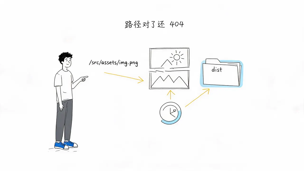 图片路径对了还404？前端资源加载避坑指南